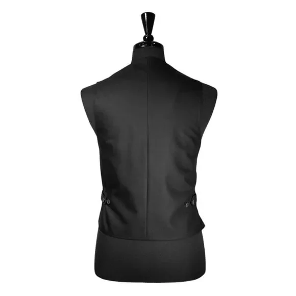 Mens 40R Wool Vest Brown Red Green Abstract Waistcoat Formal Wedding Groom Party